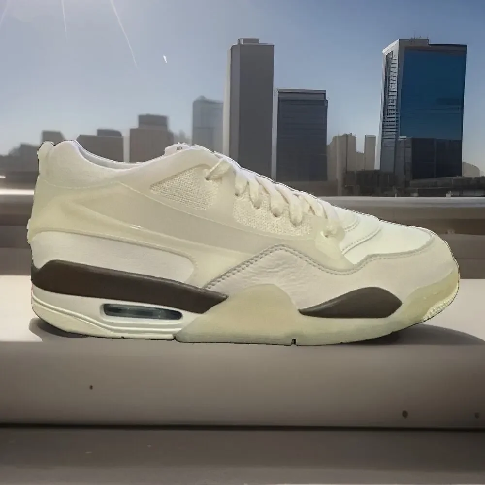 New Men's Size 8 Air Jordan 4 RM Hemp White Brown IB8857-141